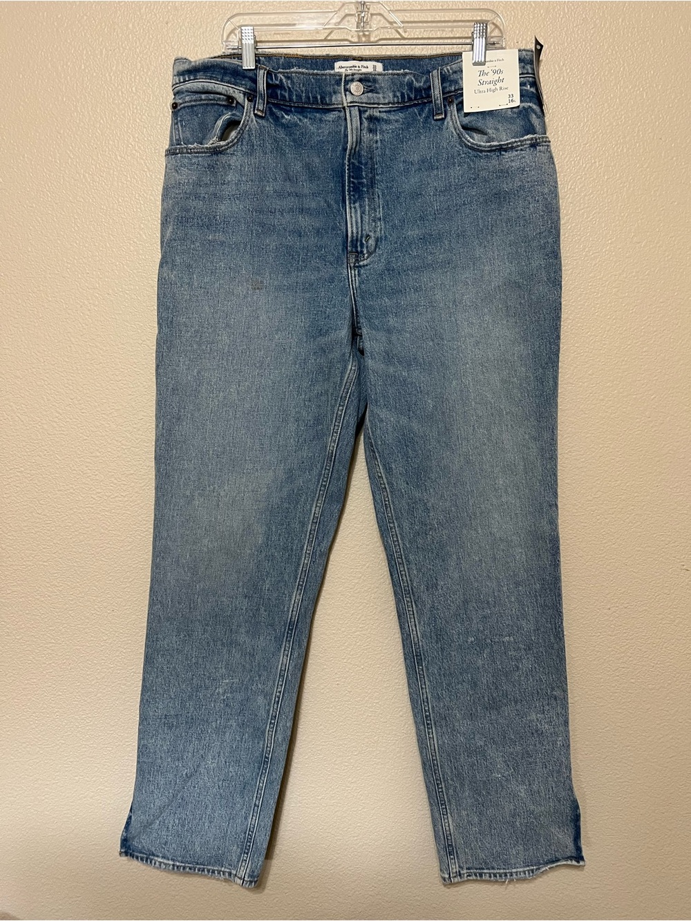 Abercrombie & Fitch Medium Wash Straight-Leg Jeans
